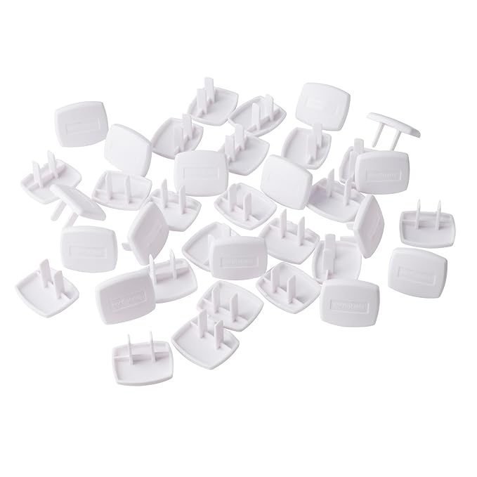 Toddleroo by North States - Plug Protectors for Baby Proofing Outlets: Child Proof Outlet Covers - 36 Pack - Soft White