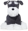 Stuffed Animals Schnauzer Puppy Plush Toys 11 inches Soft and Comfort Dog Plushie for Boys and Girls, Grey/White
