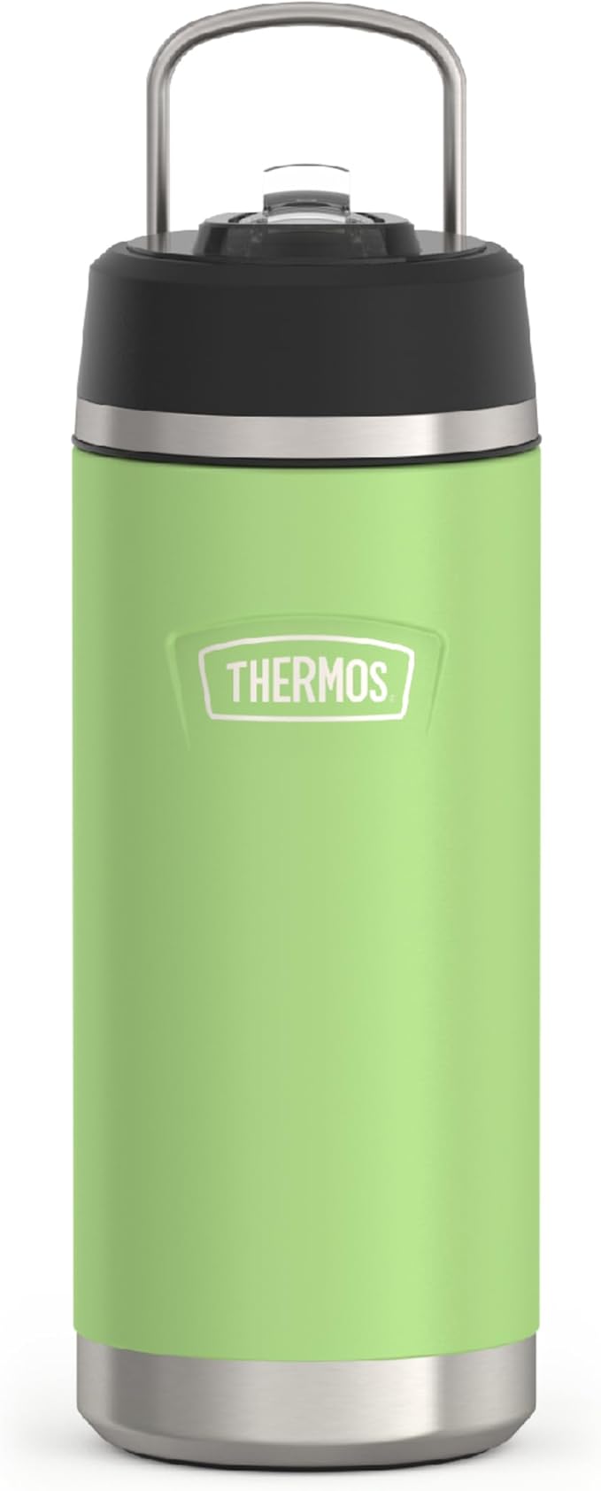 THERMOS ICON SERIES, Insulated Water Bottle with Straw Lid - 18 Ounce, Lime - Stainless Steel Vacuum Insulated Water Bottle with Straw Lid