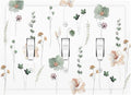 Decorative Switch Plates Watercolor Floral Botanical Flowers 3 Gang Wall Plate Triple Toggle Light Switch Cover Faceplate Electrical Wall Panels For Living Room Bed Room Decor