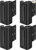 Metal Reinforcement Door Lock Security - Child Proof Lock for Front Door Child Safety Lock Home Security Door Lock with 8 Screws Withstand 800 lbs Inside Deadbolt Door Latch Lock Guard Patio Apartment