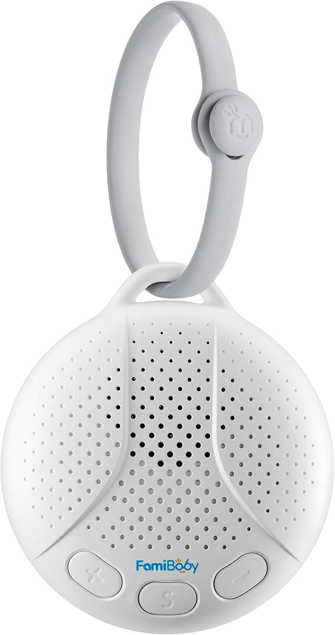 Portable Sound Machine for Baby - White Noise Machine with Night Light for Nursery | 16 Soothing Sounds | Shush | Travel | Registry Gift | Sleep Soother | Baby Shower