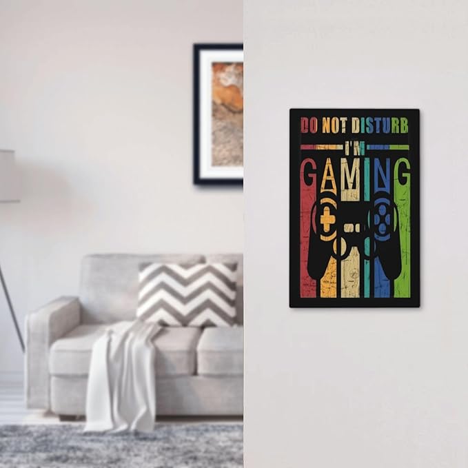 Game Videos Gaming Playing 1 Gang No Device Wall Plate Decorative Blank Light Switch Cover Switchplate Electrical Faceplate for Bathroom Home Bedroom Art Decor