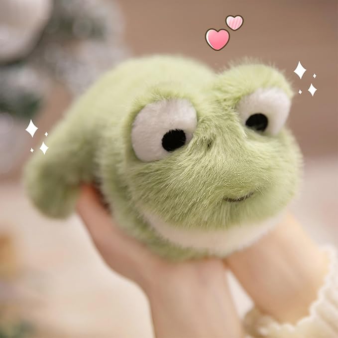 PEACH CAT Frog Stuffed Animal 7.8" Cute Plushies Small Plush Toys Gifts for Kids Green