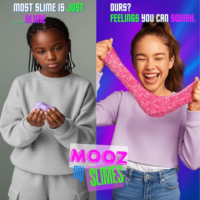 Mini Slime Party Favors for Kids -25 Blind Bag –Cloud/Butter/Crunchy/Galaxy Slime with Fake Tattoos, Sensory Toys for Girls & Boys, Xmas Gifts, Goodie Bag Stuffers, Birthday Party, Classroom Prizes