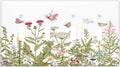 Colorful Butterfly Floral Plants Flower Vine Light Switch Covers Quad Toggle Electrical Faceplate 4 Gang Wall Plate Decorative Switch Plates for Bed Room Living Room Decor