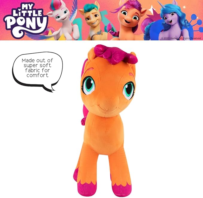 My Little Pony Sunny Kids Bedding Super Soft Plush Cuddle Pillow Buddy, One Size, By Franco