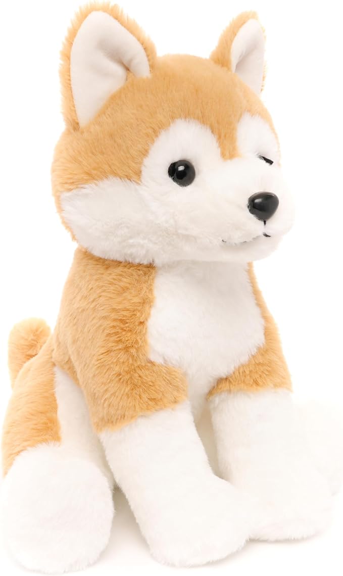 WEIGEDU Japanese Akita Shiba Stuffed Animal Plush Toy, 13 inches