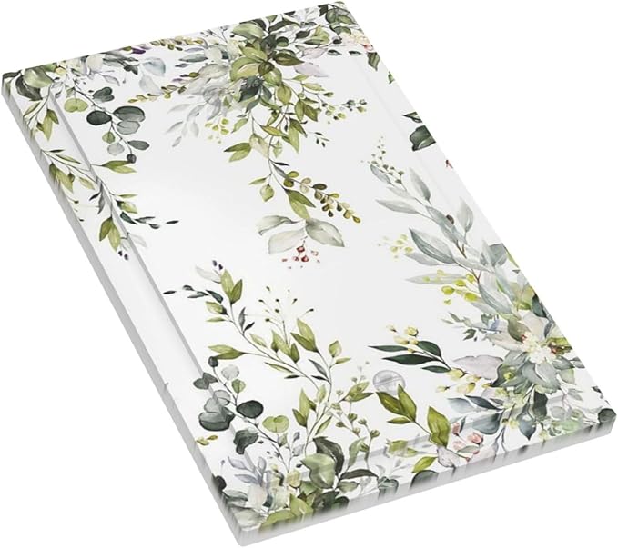 Eucalyptus Sage Green Leaf Plant Floral Light Switch Cover Plate 1 Gang No Device Blank Electrical Wall Plates Faceplate Decorative Switch Plate for Bedroom Living Room Decor