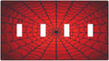 Red Spider Web Black Line Simplicity Light Switch Covers Quad Toggle Electrical Faceplate 4 Gang Wall Plate Decorative Switch Plates For Kids Room Home Decor