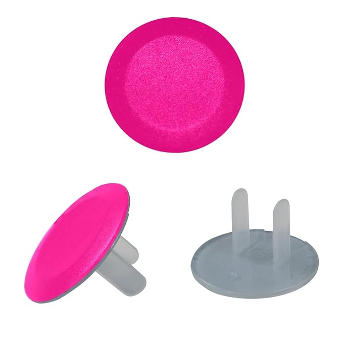 Pure Rose Pink Pattern Outlet Covers Baby Proofing Child Proof Plug Covers for Electrical Outlets Easy Install Outlet Plug Covers