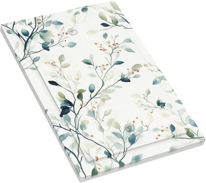 Watercolor Floral Green Leaves 1 Gang Light Switch Cover Green Botanical Electrical Flowers No Device Wall Plate Decorative Faceplate for Country Bedroom Kitchen Living Room Home Decor