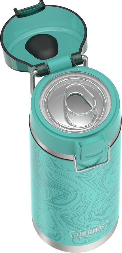 THERMOS ICON SERIES, Water Bottle with Spout - 18 Ounce, Marble - Stainless Steel Vacuum Insulated Water Bottle with Lid