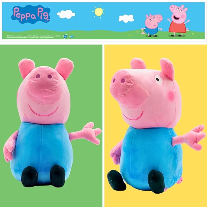 Peppa Pig George Kids Bedding Super Soft Plush Cuddle Pillow Buddy, (Officially Licensed Product) By Franco