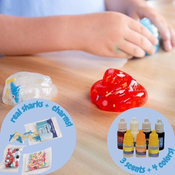 Aqua Endless Summer Shark Attack DIY Slime Kit – Creative STEM Craft with Ocean Adventure Theme