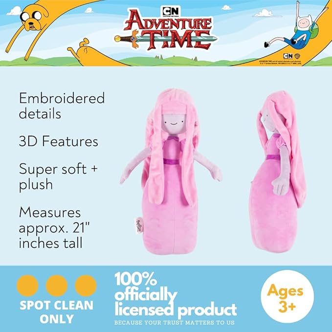 Adventure Time Princess Bubblegum Bedding Super Soft Cozy Decorative Cuddle Pillow, (Officially Licensed Product) By Franco Collectibles