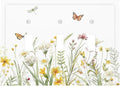 Colorful Wildflowers Dragonfly Butterfly Floral Decorative Switch Plates 3 Gang Wall Plate Triple Toggle Light Switch Cover Faceplate Electrical Wall Panels for Bedroom Living Room Decor