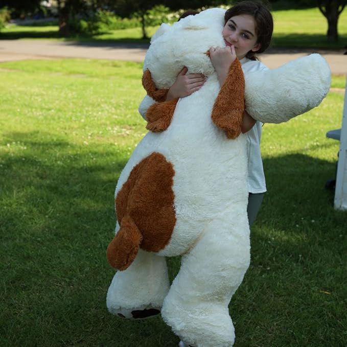 MaoGoLan 52 inches Giant Stuffed Puppy Dog Animal,Ultra Soft Large Plush Soft Plush Dog Body Pillow Toy for Girls,Kids,Puppy Lover