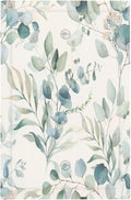 Boho Green White Eucalyptus Leaf Floral Light Switch Cover Plate 1 Gang No Device Blank Electrical Wall Plates Faceplate Decorative Switch Plate Covers for Farmhouse Living Room Decor