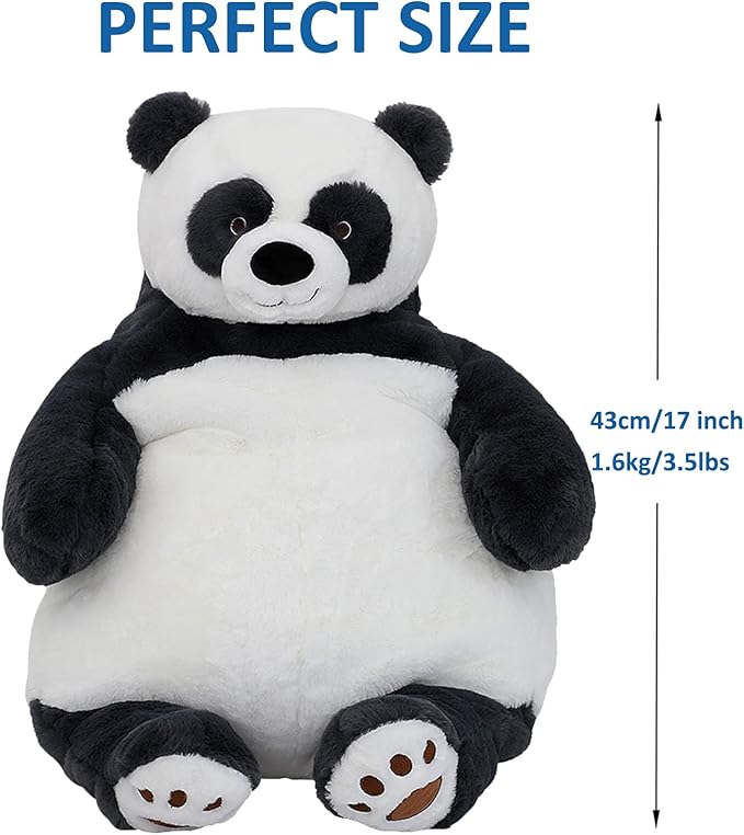 Panda Weighted Stuffed Animals, 17" 3.5 lbs Weighted Panda Plush Large Weighted Plush Animal Toy Pillow Gifts for Boys and Girls