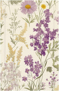 Watercolor Floral Leaves 1 Gang Light Switch Cover Electrical Small Purple Flowers Daisies No Device Wall Plate Switchplates Decorative Faceplate for Country Bedroom Kitchen Home Décor