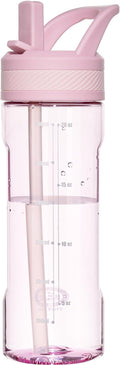 OLDLEY 20 kids Water Bottle with Straw,Tritan BPA-Free,Leak-Proof Design for Travel, Home, School, (Pink)