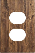 Rustic Old Wood Brown Crack Tree Tumor Print Outlet Covers 1 Gang Duplex Light Switch Cover Decorative Switch Plates Electrical Receptacle Faceplate Wall Plate for Farmhouse Home Decor