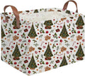 Rectangular Christmas tree Basket,Nursery Hamper,Waterproof and foldable Tree Basket Baby Storage Bin,Boy and Girls Christmases Room Decor,gift basket(Christmas tree)
