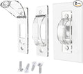 Light Switch Guard, 2 Pack Clear Light Switch Lock, Light Switch Cover Guard, Child Proof Light switch cover, Prevent Children and Adults from Accidentally Turning Your Lights on or off