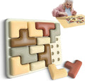 Silicone Shape Puzzles for Dementia, Alzheimers Activities & Fidget Activity for Elderly, Cognitive Matching Games, Stimming Aid for Autism Adults, Gift Puzzle for People with Alzheimers