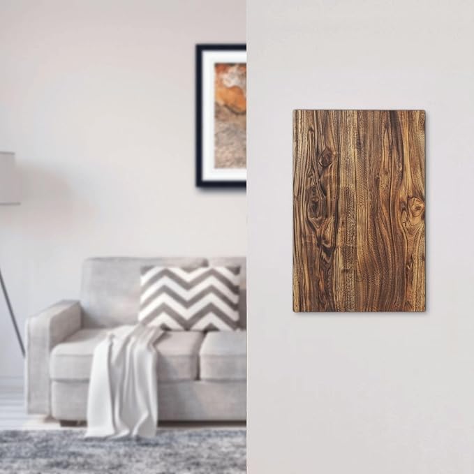 Distressed Wood Brown Wood Texture Light Switch Cover Plate 1 Gang No Device Blank Electrical Wall Plates Faceplate Decorative Switch Plate Covers for Farmhouse Home Decor
