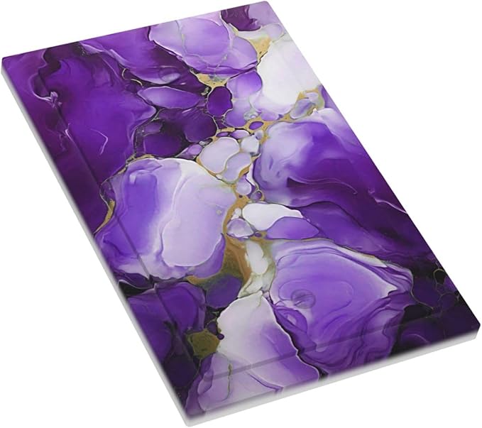 Decorative Light Switch Cover Plate Abstract Luxury Purple Gold Marble Textures 1 Gang No Device Single Blank Outlet Covers Wall Plate Cover Switchplate Electrical Face Plate for Home Decor