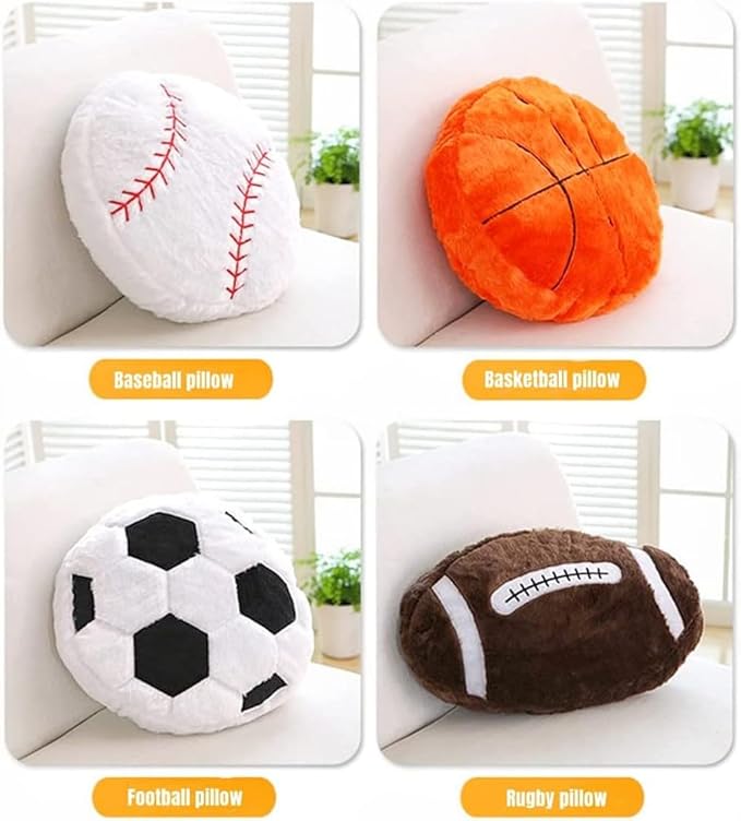 18inch Basketball Plush Pillow Soft Fluffy Stuffed Throw Pillows Toy Durable Basketball Plush Toys,Home Decor Cushion,for Kids Boy Girls Children Sports Toy Gift (Basketball)