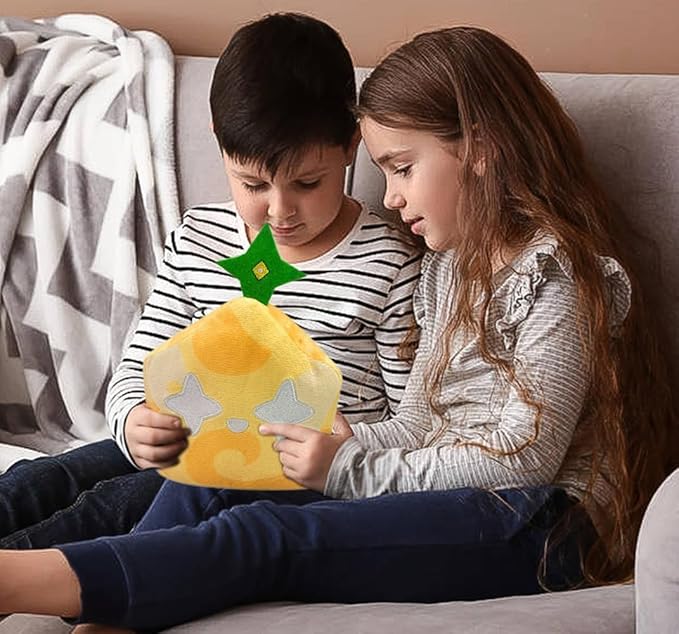Zenitsu Plush Toy Fruits Plush Toy Stuffed Toys Video Game Pillow for Kids Birthday Xmas Gift (Light)