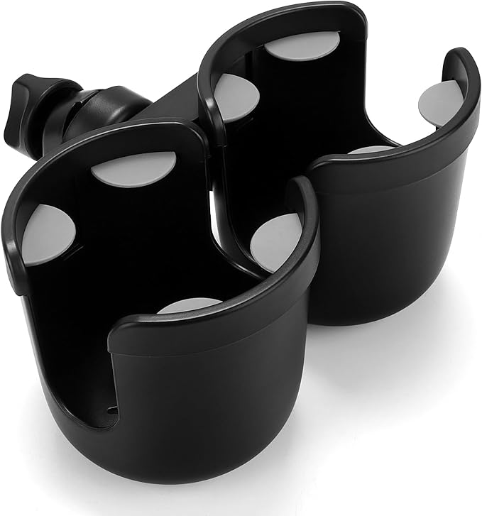Accmor Stroller Cup Holder, Bike Cup Holder, Universal Cup Holder for Uppababy Nuna Doona Strollers, 2-in-1 Cup Phone Holder for Stroller Bike Accessory