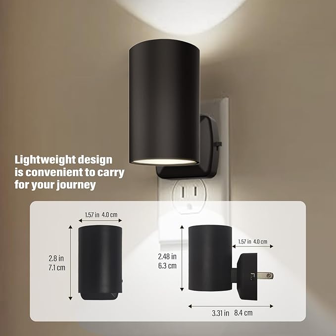 ETL Certified 5700K Night Light Plug in, Modern Night Lights Plug into Wall, Dusk to Dawn Sensor LED Nightlight, Cool White, Adjusted Brightness, Night Light for Kids,Hallway,Stairway, 2 Pack