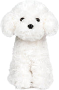 WEIGEDU White Toy Poodle Stuffed Animal Dog Puppy - Bichon Frise Maltese Maltipoo White Labradoodle Plush Toy for Kids and Babies 12.6"