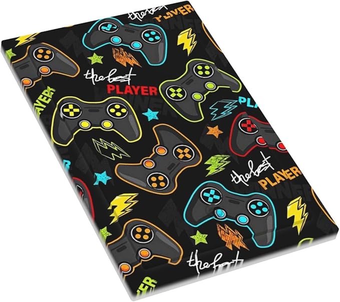 Kid Boys Gamer Gaming Game 1 Gang No Device Wall Plate Decorative Blank Light Switch Cover Switchplate Electrical Faceplate for Bathroom Home Bedroom Art Decor
