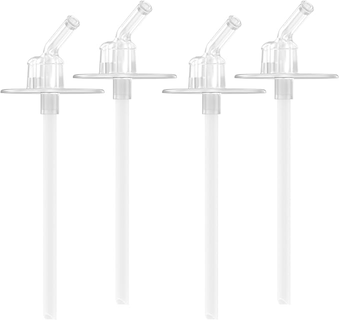 THERMOS FUNtainer Replacement Straws | For Kids Water Bottles | For 12 Ounce Bottles | 4 Straws, Pack of 3