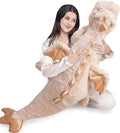 Pterosaur Stuffed Animal with Wings - Cute Soft Dinosaurs Plush Toys Little Flying Dragon Plushies Pillow Doll Christmas Birthday Gifts for Kids Boys Girls (Pink,59.05inch/150cm)