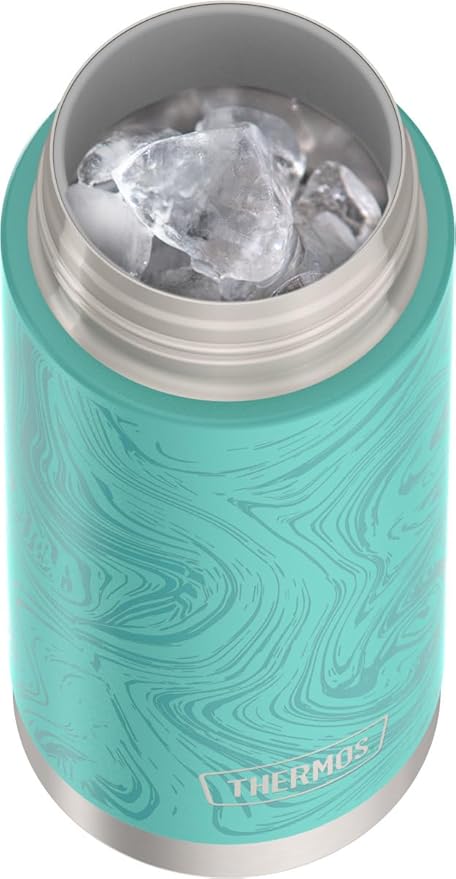THERMOS ICON SERIES, Water Bottle with Spout - 18 Ounce, Marble - Stainless Steel Vacuum Insulated Water Bottle with Lid