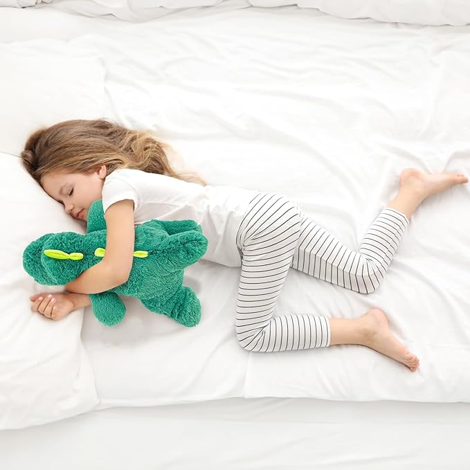 YOUBLEK 20" | 4 Pounds Weighted Stuffed Animals,Sensory Comfort Plush Throw Pillow Toy, Soft for Home & School, Kawaii Plushies Hugging Toy Gifts for Kids & Adults (Dinosaur, 20 inch 4 Pounds)