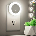 FOLKSMATE LED Night Light, Dimmable Plug-in Dusk to Dawn Light Sensor Nightlight for Bathroom, Bedroom, Adults & Kids Room, Kitchen, Stairway, Nursery, Daylight White, 2- Pack