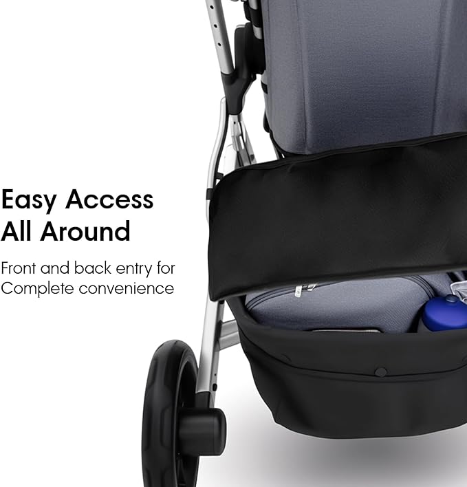 Stroller Basket Cover for UPPAbaby Vista V2 & V3 Accessories – Water-Resistant Storage Protector, Conceals Items, Easy Clip-On Access