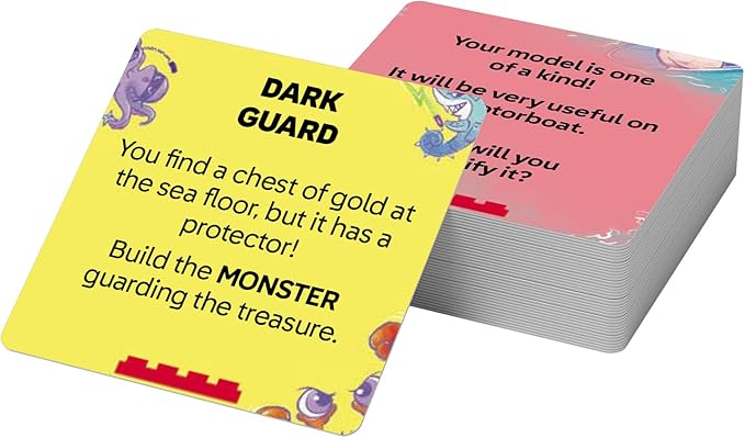 LEGO Recreate Activity Cards – Ocean | Imaginative Building Game with 30+ Activity Cards & 25 LEGO Elements | Ages 6+ | Screen-Free Creativity
