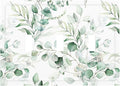 Boho Green Eucalyptus Leaf Floral Plants Flowers Decorative Switch Plates 3 Gang Wall Plate Triple Toggle Light Switch Cover Faceplate Electrical Wall Panels for Bed Room Living Room Decor