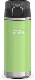 THERMOS ICON SERIES, Water Bottle with Spout - 18 Ounce, Lime - Stainless Steel Vacuum Insulated Water Bottle with Lid
