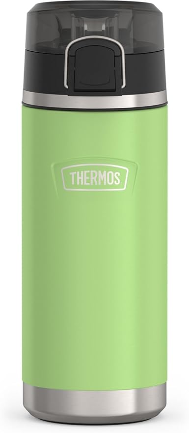 THERMOS ICON SERIES, Water Bottle with Spout - 18 Ounce, Lime - Stainless Steel Vacuum Insulated Water Bottle with Lid