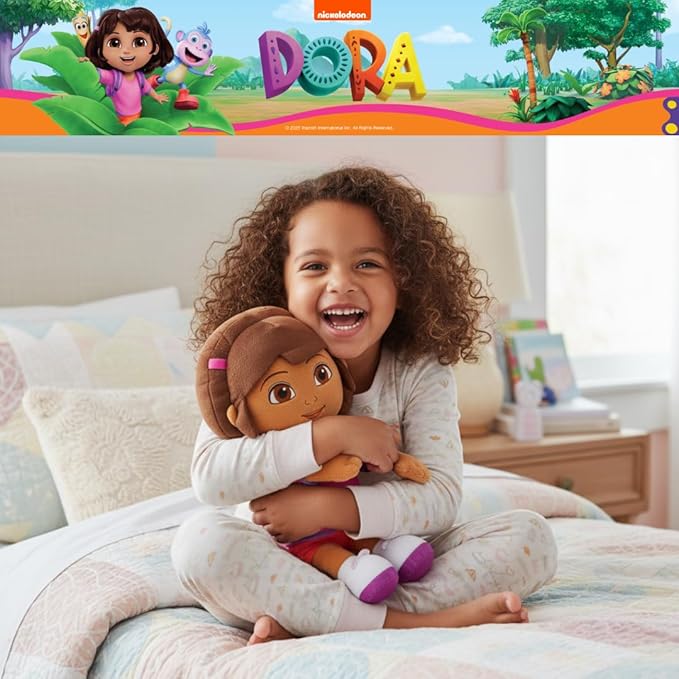 Franco Dora The Explorer Dora Cuddle Pillow Buddy, Kids Bedding Super Soft Plush, (Officially Licensed Product)