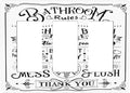 Bathroom Wash Inspirational Quote 3 Gang Triple Rocker/Decorator Light Switch Wall Plate Cover Decorative Gfci Electrical Faceplate Switchplate Room Decorate